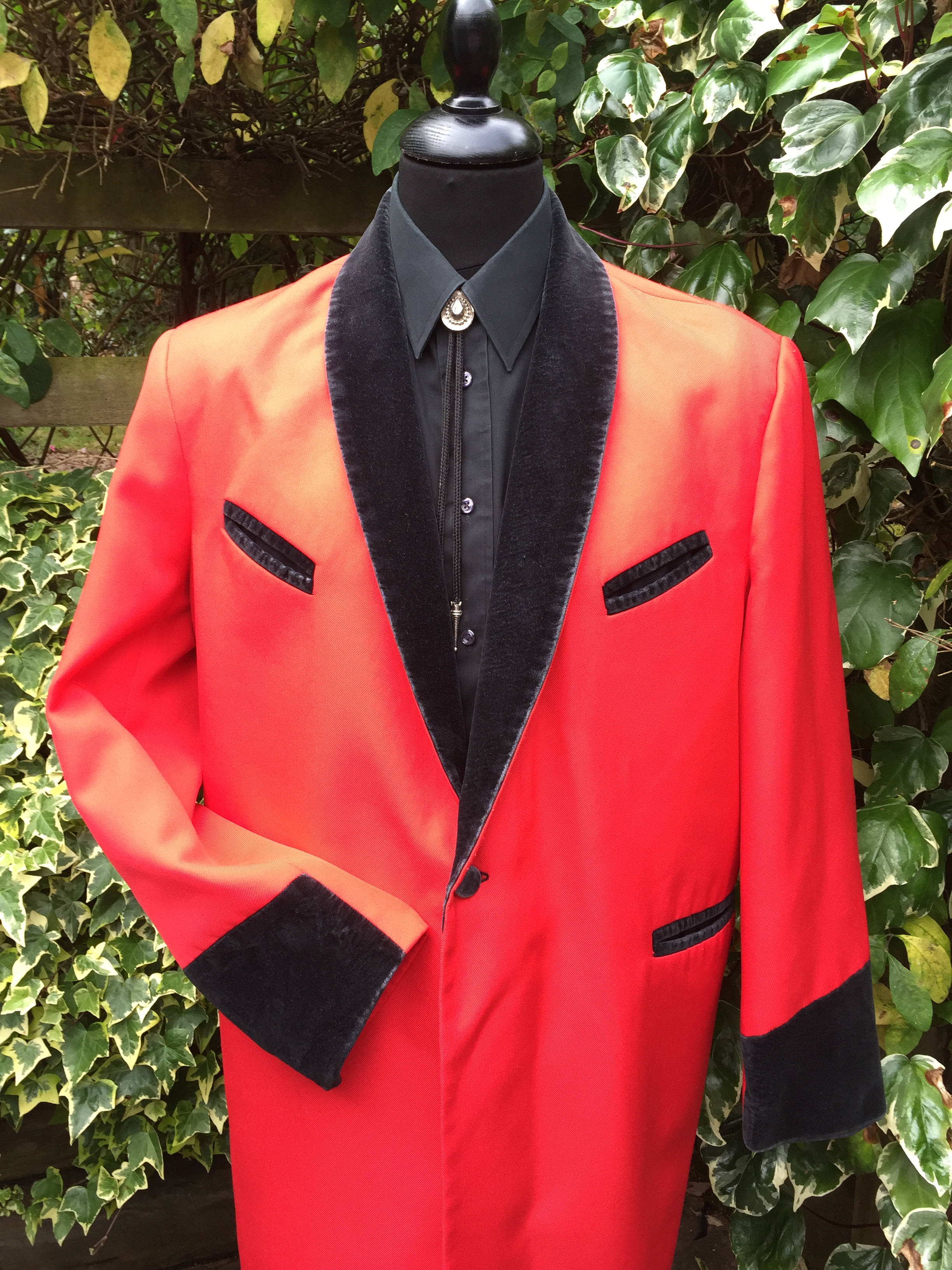 Masquerade Red & Black Teddy Boy Drape Suit - Masquerade