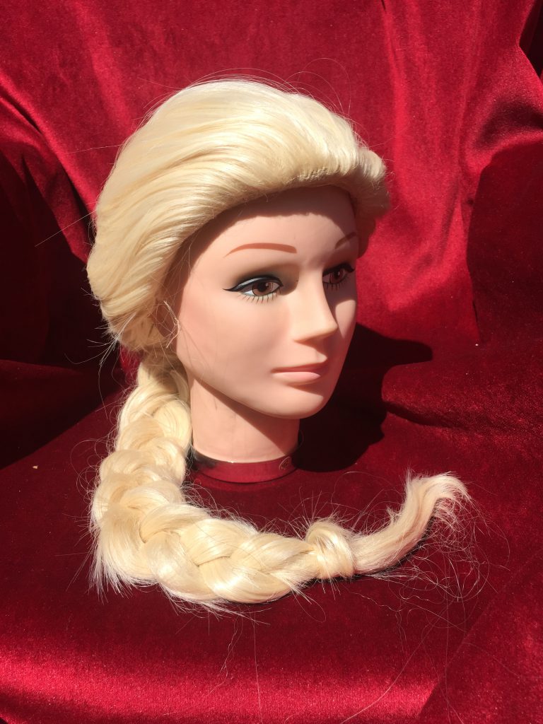 Ladies Blonde Elsa Wig For Hire. Disney Theme Wigs for Hire