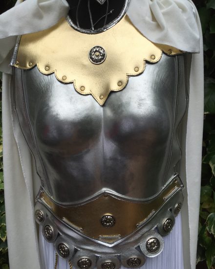Masquerade Silver Athena Warrior Armour - Masquerade