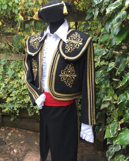 Masquerade Black & Gold Matador Costume - Masquerade