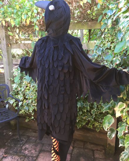Crow Animal Bird Fiesta Negro Adulto Unisex Smiffys Fancy Dress Costume Decoración