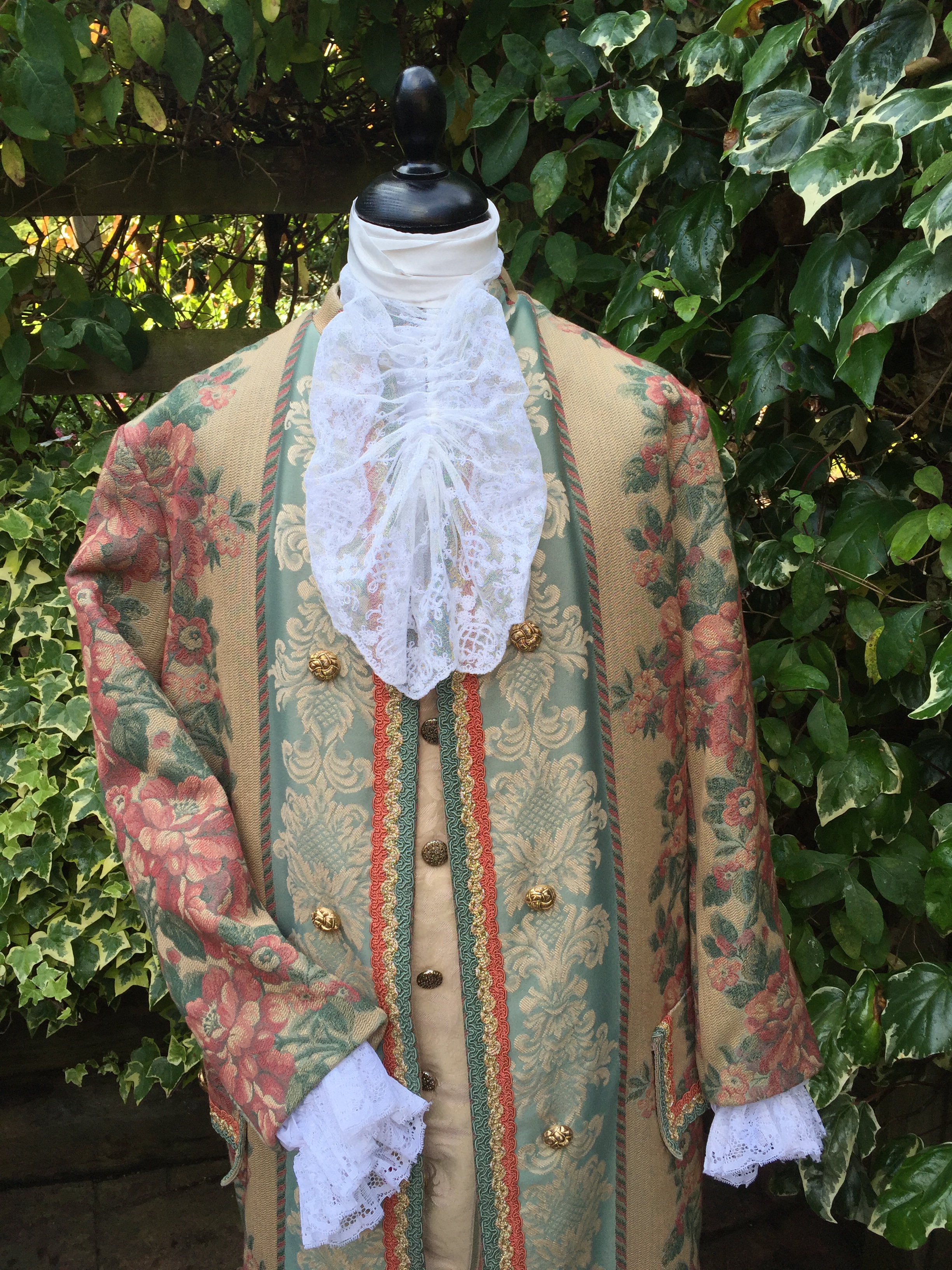 Mens Floral Tapestry Costume For Hire. Costumes