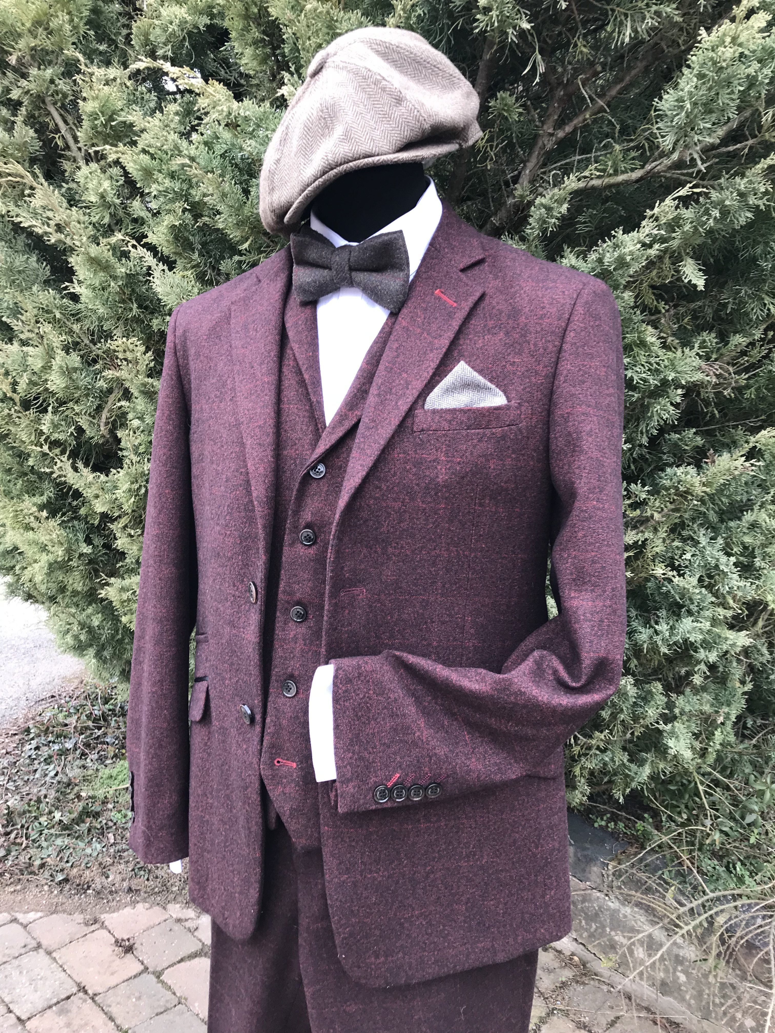 Costume Tweed Marron Peaky Blinders