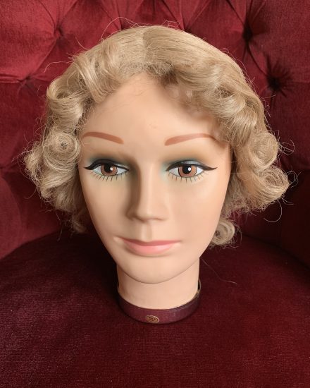 Masquerade Blonde Skin Top Edwardian Wig To Hire. Period Wigs For Hire