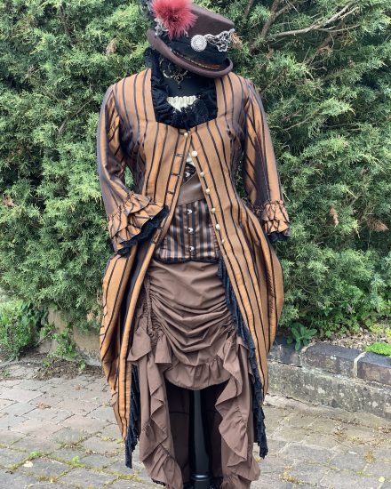 Bronze & black steampunk costume