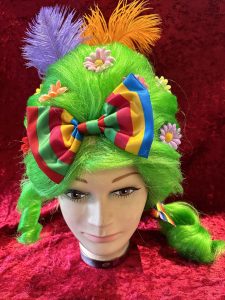 Green Daisy Pantomime Dame Wig